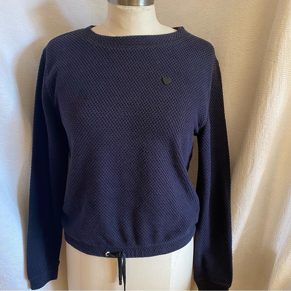 Love Moschino S dark navy long sleeve top